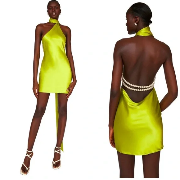 Khanums green pearl dress, sold out. Size XS